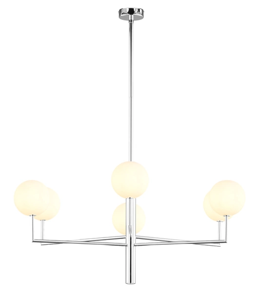 Nowoczesny Żyrandol FEME wys. 110cm 6xG9 14W IP20 | Nikiel