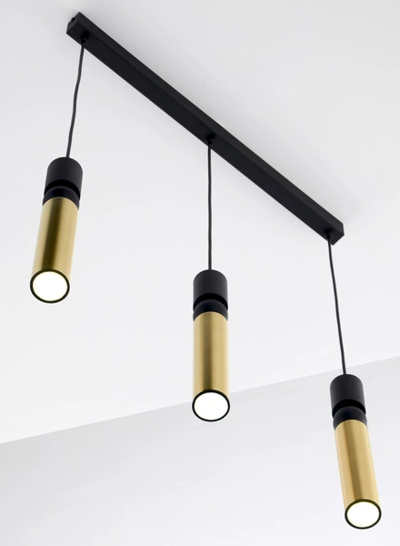 Nowoczesna Lampa wisząca ALAS wys. 120cm 3xG10 14W IP20 | Złoty