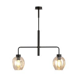 Lampa sufitowa Emibig LUKKA 2 Czarny/AMBER 1165/2