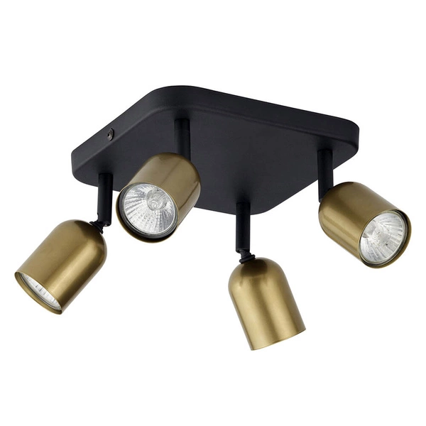 Lampa sufitowa TOP 3307 4xGU10 czarny/złoty 3307