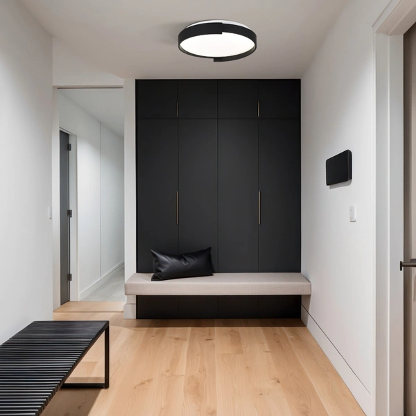 Plafon Halo 27 cm czarny LED CCT