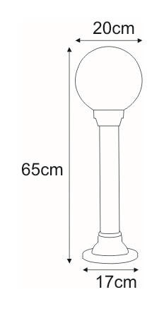 Lampa ogrodowa stojąca K-ML-OGROD 200 0.4 KL. PRYZMAT z serii ASTRID