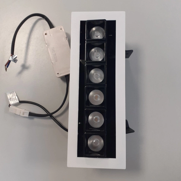 Oprawa wpuszczana sufitowa HARPER 21,8cm 12W LED ciepła biel 3000K | czarny/biały