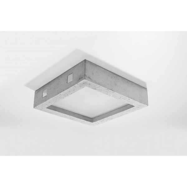 Betonowy plafon RIZA SL.0995 szary 18W barwa ciepła 3000K