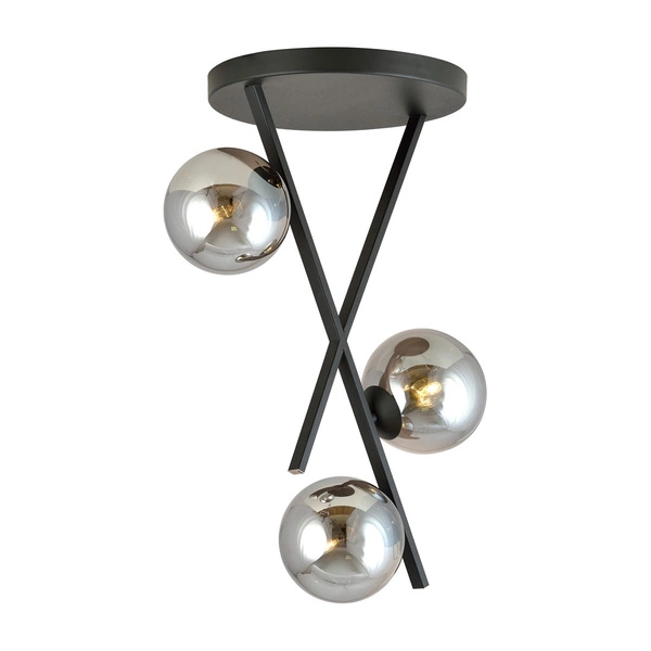 Lampa sufitowa Emibig RIVER 3 GRAFIT 1196/3