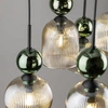 SOPHIA GREEN COGNAC LAMPA WISZĄCA 6XE14