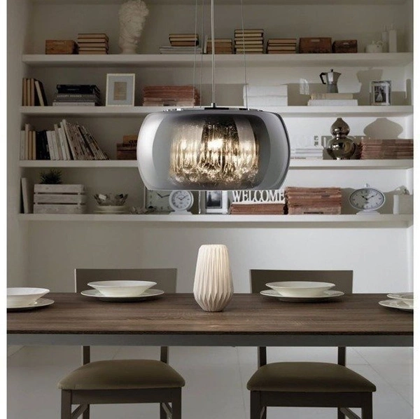 Lampa nad stół wisząca CRYSTAL śr. 40cm