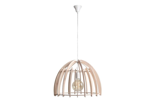 Aldex Lampa wisząca FOREST 970G, biały/drewno, 1x60W E27