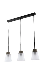 Nowoczesna Lampa wisząca DOMINO wys. 60cm 3xE27 15W IP20 | Czarny