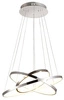 Nowoczesna lampa wisząca LUNE 50 LED POTRÓJNA chrom 60W barwa neutralna 4000K 33-64738