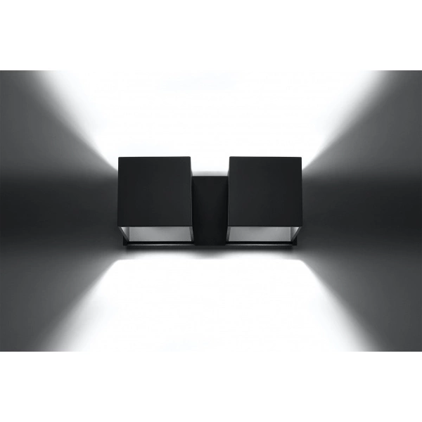 Kinkiet QUAD 2 SL.0657 czarny aluminium 2xG9