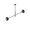 Lampa sufitowa Emibig LINEAR 2 Czarny/STRIPE 1168/2