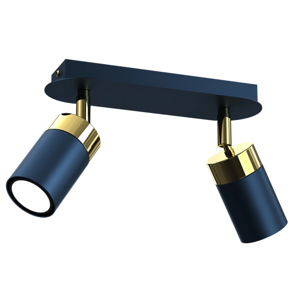 Lampa sufitowa JOKER NAVY BLUE/GOLD 2xGU10