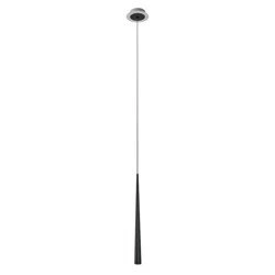Lampa wisząca nowoczesna wpuszczana sopel PANA 7W ciepła 3000K czarny śr. 2,7cm