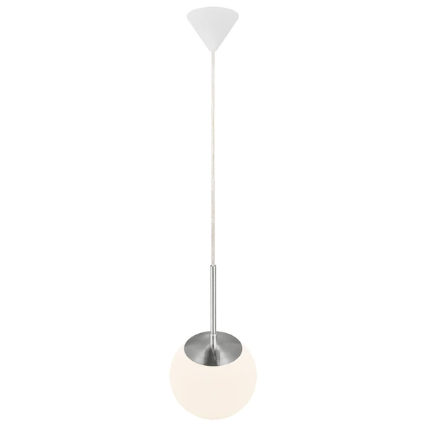 Lampa wisząca CAFE E27 15W Szkło | Biały opal