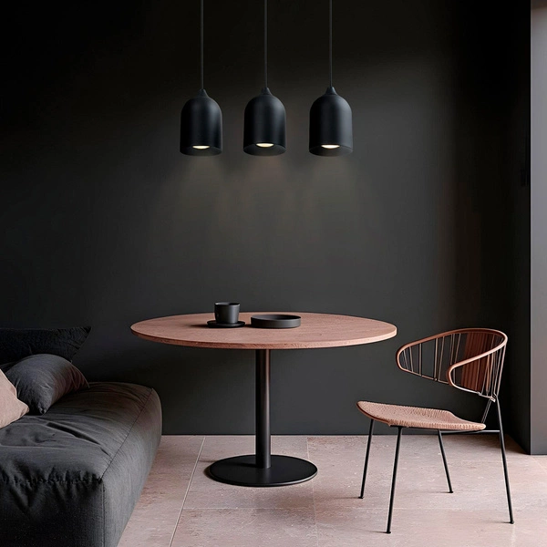 Metalowa lampa wisząca Nilo czarna 3xGU10