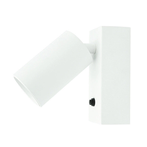 Oprawa ścienna BIAŁA z włącznikiem GU10 LEDDOM ETNE