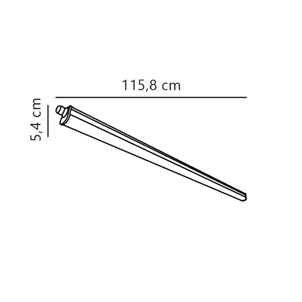 Oprawa świetlna na listwę WESTPORT LED 4000K Biała neutralna Plastik | Szary