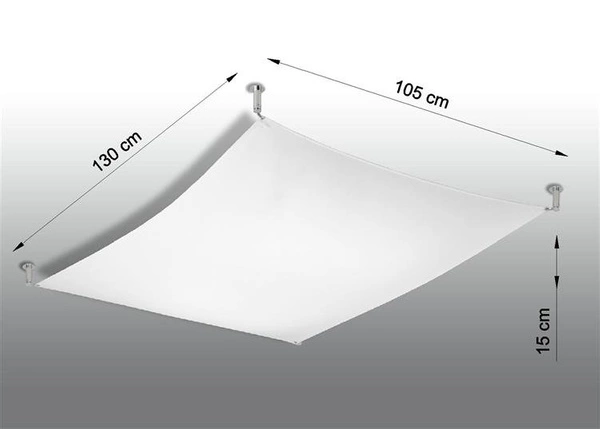 Plafon LUNA 3 biały