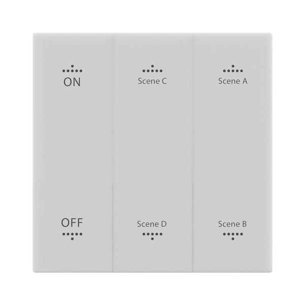 WŁĄCZNIK ŚWIATŁA ON OFF / 4 SCENY CCT DIMM CR2032 BIAŁY KONEKTO MESH