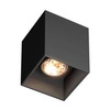 Lampa sufitowa SQUARE SPOT 50475-BK-N kwadrat 8,2cm | Czarny