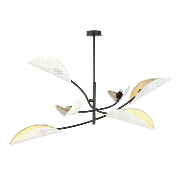 Lampa sufitowa Emibig LOTUS 6 Biały/GOLD 1107/6