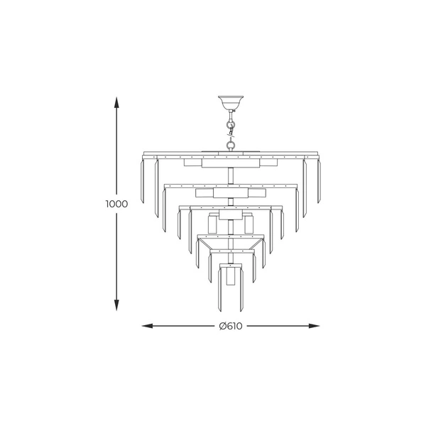 17701/20 VERSAILLES LAMPA WISZĄCA CHROM