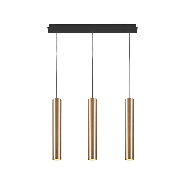 Lampa wisząca EYE III wys. 130cm 3xGU10  | mosiądz 7863