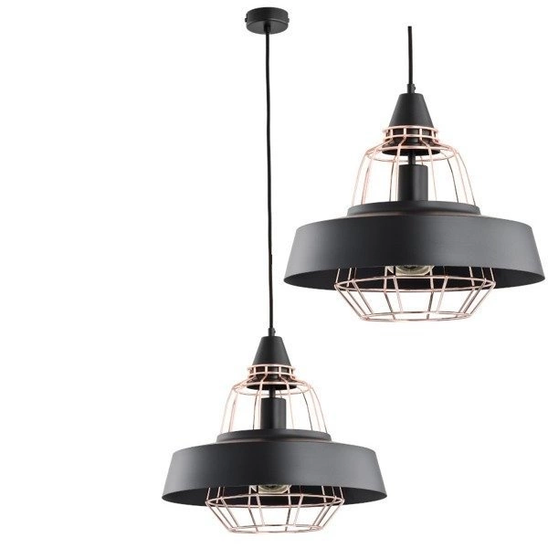 Lampa wisząca ALFA TAMARIS MIEDZIANA 1xE27 40cm | 60378