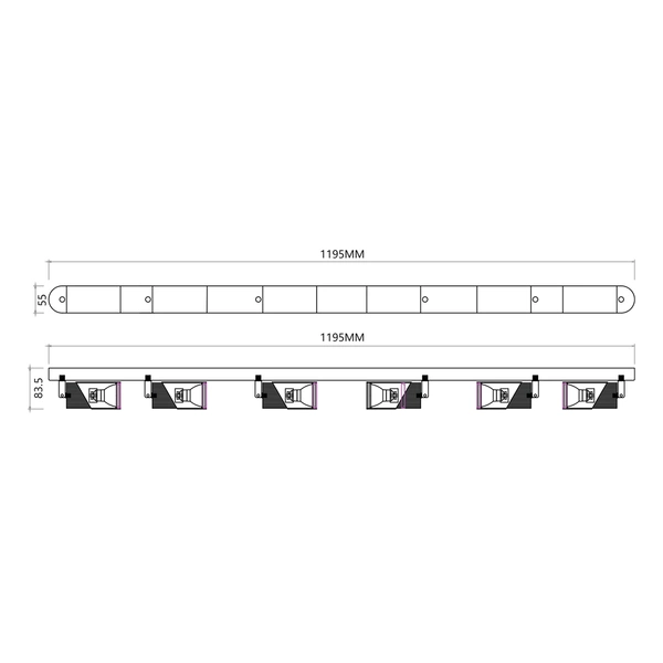 NEO WHITE CHROME SPOT 6xGU10