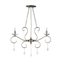 Lampa Sufitowa Maestra 2xE14 Max.40W Patyna Metal/Szkło Przezroczyste 5312211