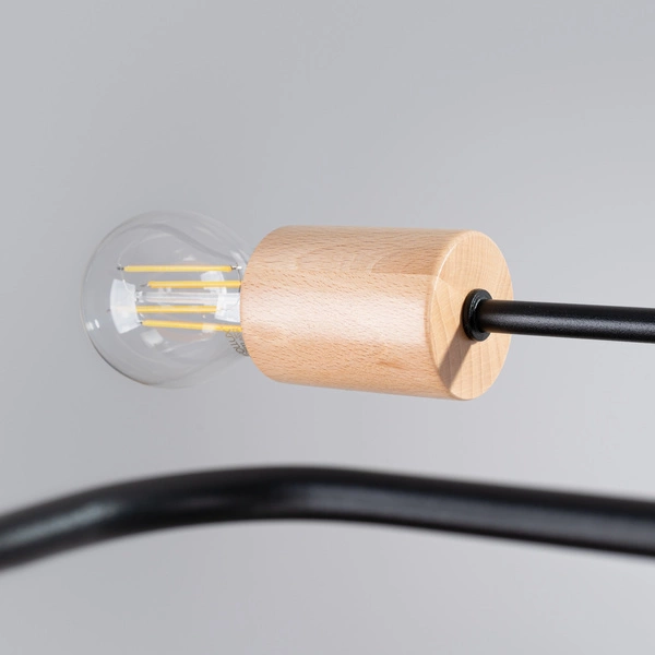 Żyrandol TIMBO 8 czarny