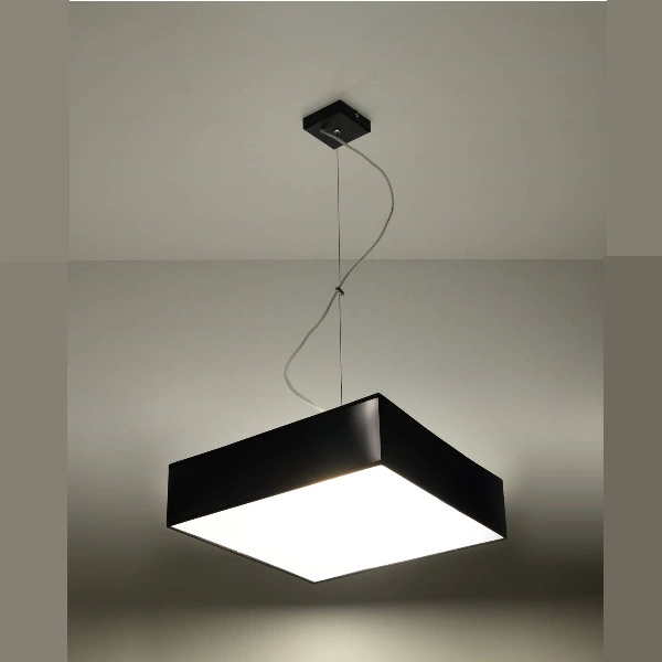 Lampa wisząca Sollux HORUS 35.Lampa PVC, Stal, czarna 2 x 15 W LED, SL.0130