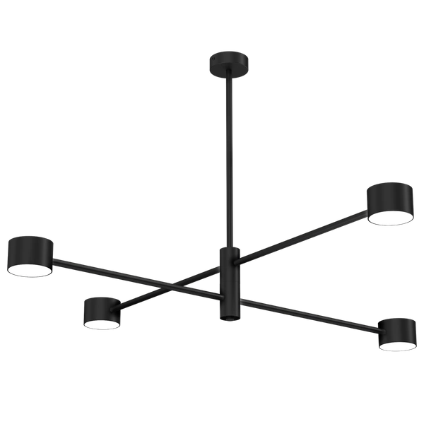 Lampa sufitowa CROSS BLACK 4xGX53