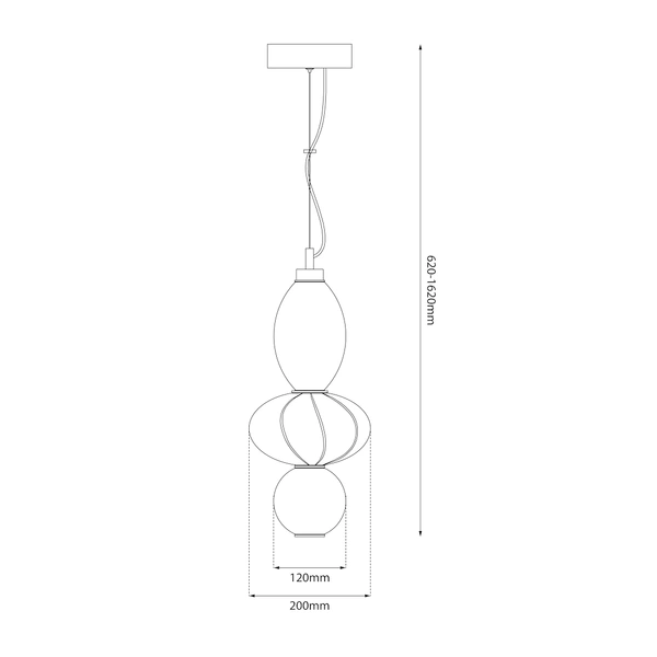 Lampa wisząca ASCOLI 18W LED