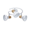 Lampa sufitowa PUERTO spirala 98-62697 biała/drewno 3xE14