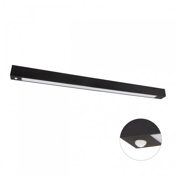 ALLDAY LED TUBE 1200 250V 1250X65X70MM CZARNY CZUJNIK RUCHU PIR