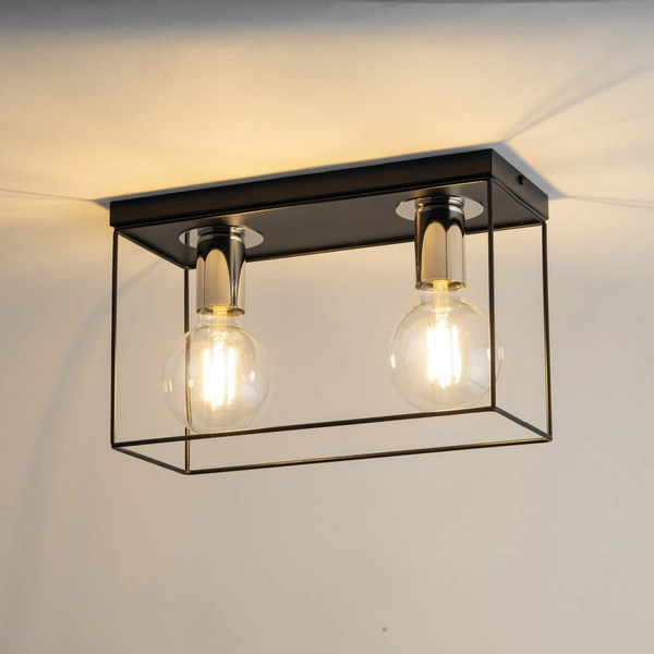 Lampa Sigma VOX 2 Plafon czarny/srebrny 40699