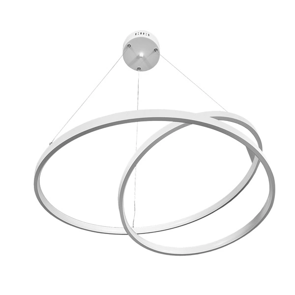 Lampa dekoracyjna wisząca led 60w biała DL-J06 + Pilot