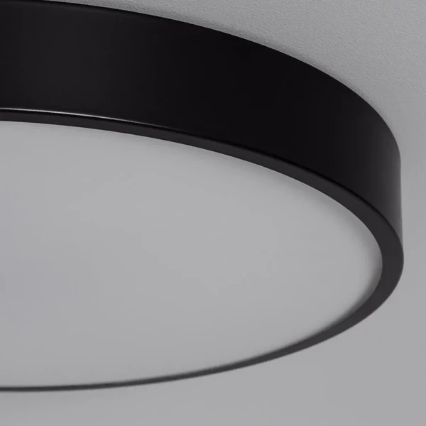 Plafon LED 31W Okrągły Czarny 40cm 3 Barwy Świecenia CCT Abruzzo Fabbri