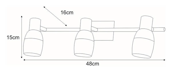 Kinkiet K-WLD94503-3 z serii HOSTA
