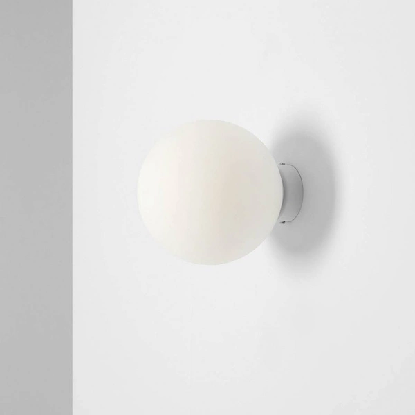 Aldex Kinkiet BALL 1076C_M, 20 cm, biały, 1x60W E27