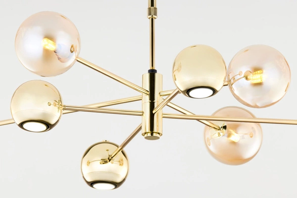 Nowoczesny Żyrandol MOKA wys. 47-69cm 4xG9 4xGU10
14W IP20 | Złoty