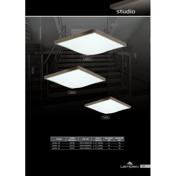 Plafon STUDIO 30 SLA.0169 Wenge 1xE27