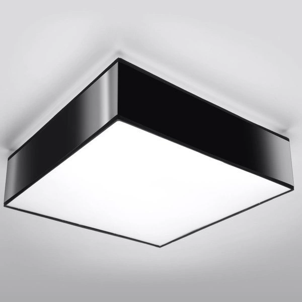 Plafon Sollux HORUS 35 Lampa sufitowa PVC, Stal, Czarny 2x 15W LED, SL.0136