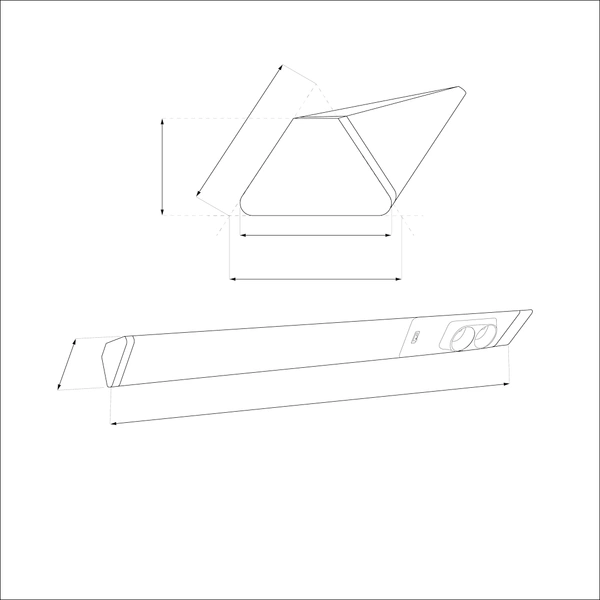 Lampa Podszafkowa Dual 18W 4000K + Gniazda 230V