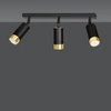 Lampa sufitowa Emibig HIRO 3 BL/GOLD 965/3