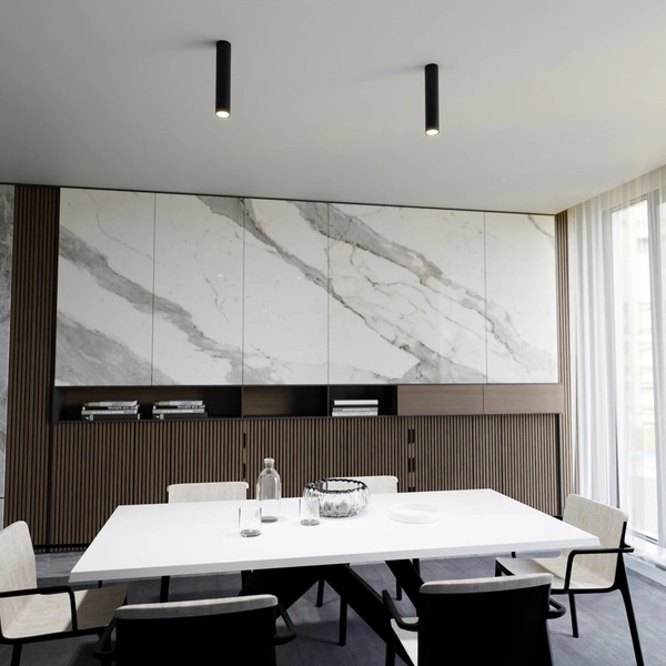 Lampa sufitowa Emibig TECNO 1M Czarny oprawa oświetleniowa 1316/1M