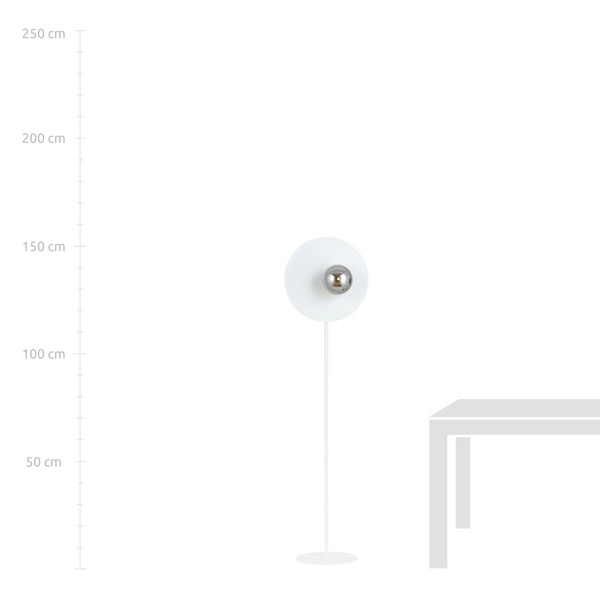Lampa podłogowa Emibig OSLO LP Biały/GRAFIT 1188/LP