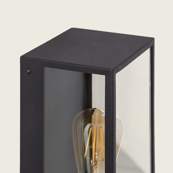 Kinkiet Ścienny zewnętrzny Czarny IP44 Abruzzo Leonardo E27 35cm